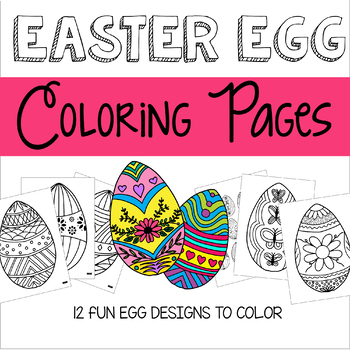 Ukrainian easter egg coloring page tpt