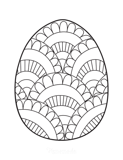 Easter egg coloring pages free printable templates