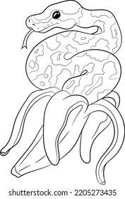 Banana ball python coloring page àààààààààªàààà àààààààààààªààààà