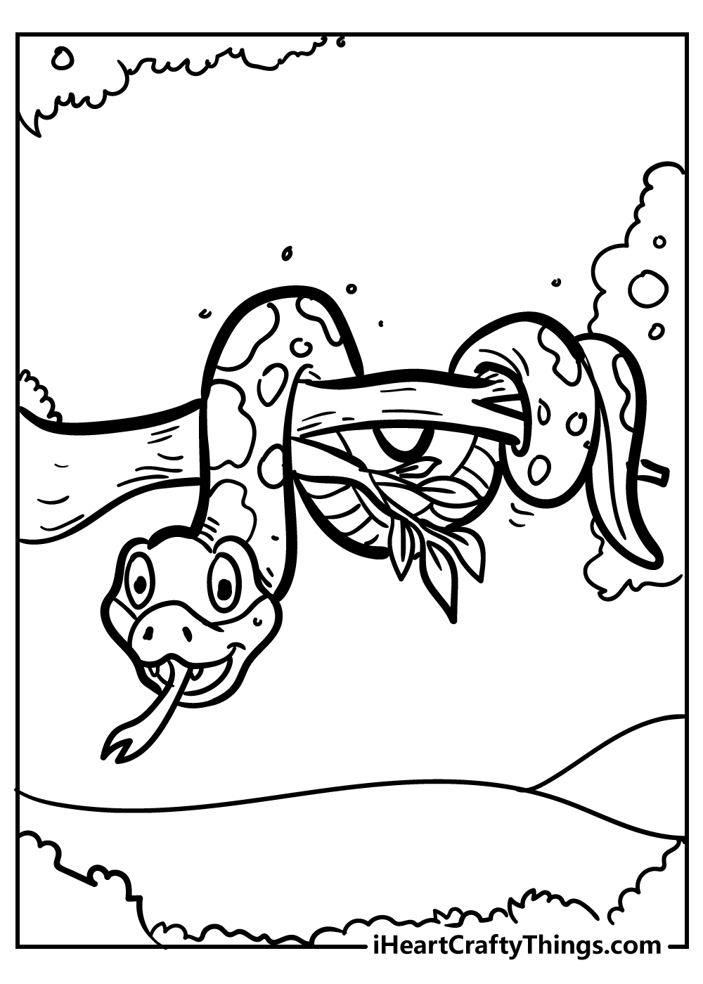 Snake coloring pages free printables