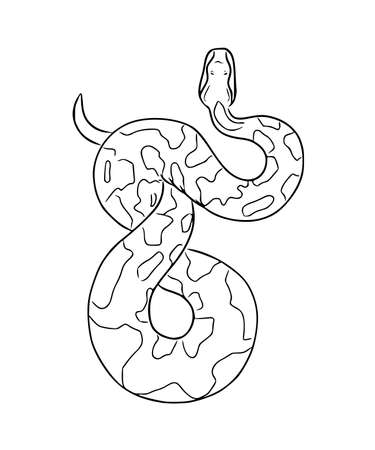 Snakes coloring pages stock vector illustration and royalty free snakes coloring pages clipart