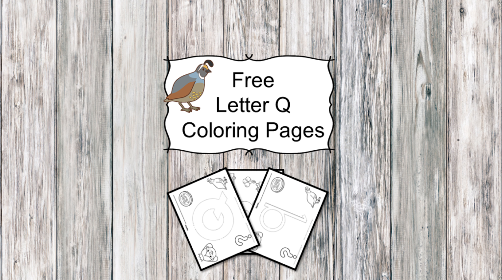 Letter q coloring pages