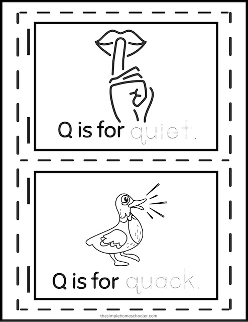 Letter q printables free easy print