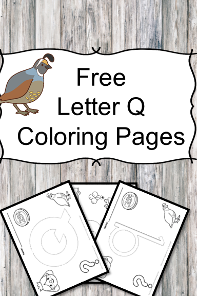 Letter q coloring pages