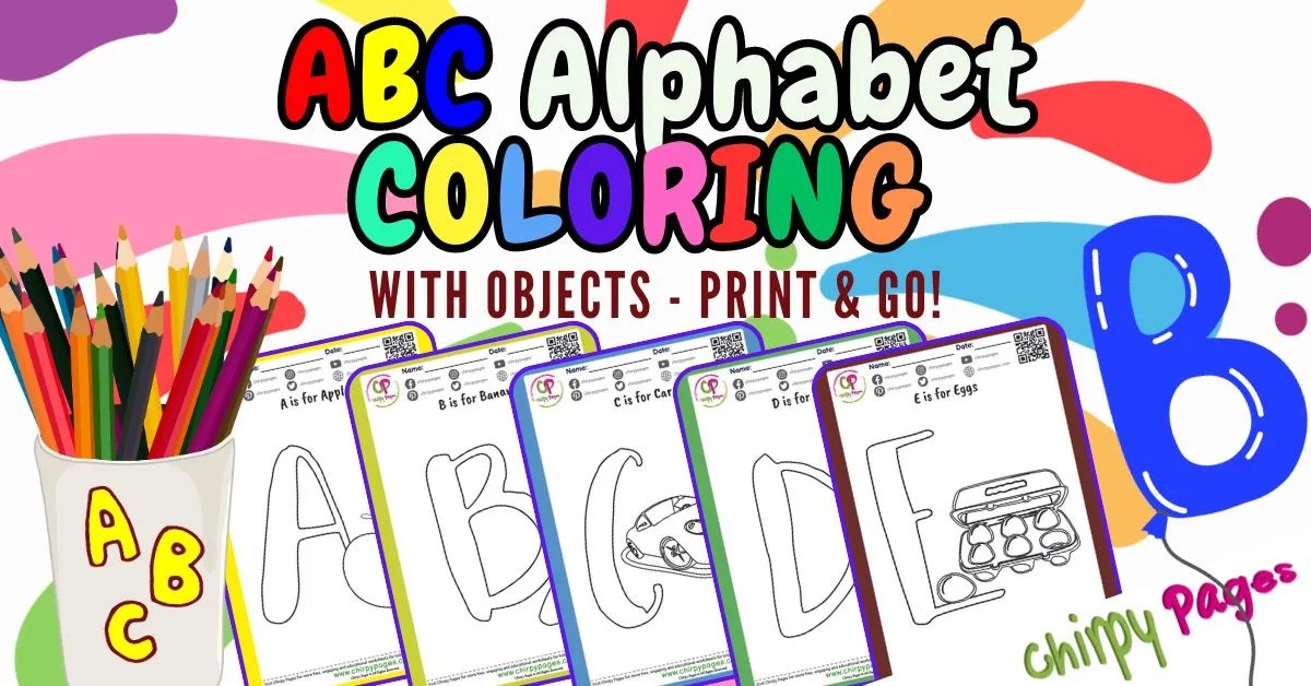 Abc coloring pages free yet wholesome learning adventure