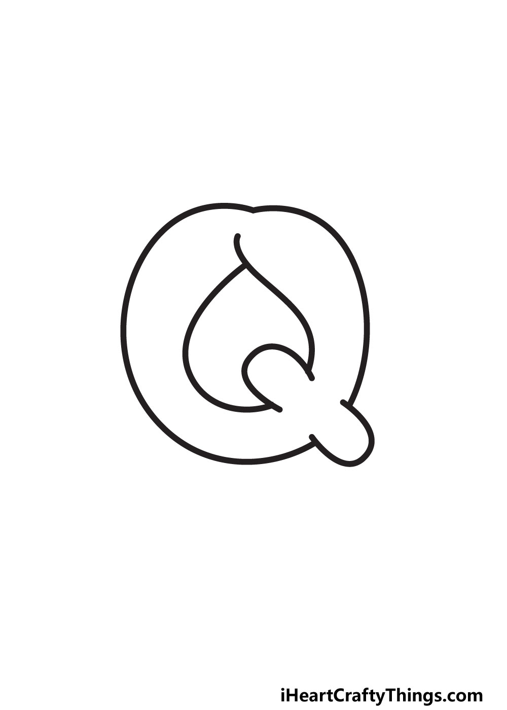 Bubble letter q draw your own bubble q in easy steps