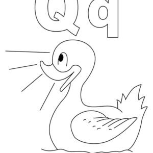 Letter q coloring pages printable for free download