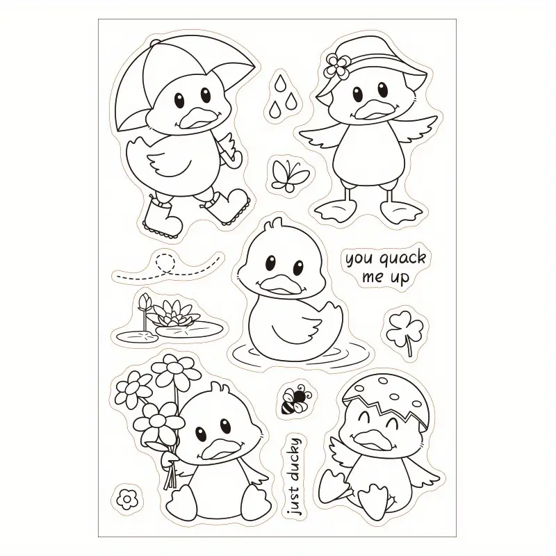 Happy birthday theme clear stamps birthday cake balloon gift