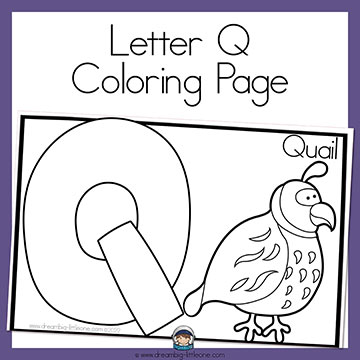 Alphabet coloring sheet for preschool age kids