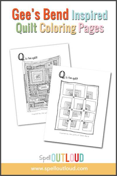 Free gees bend inspired quilt coloring pages