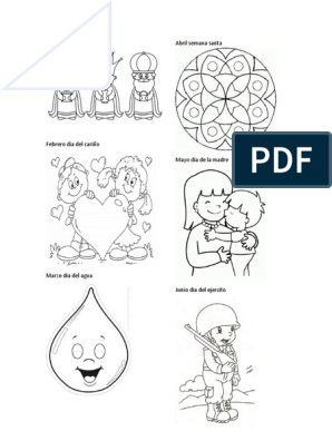 Celebraciones por mes en guatemala para colorear pdf