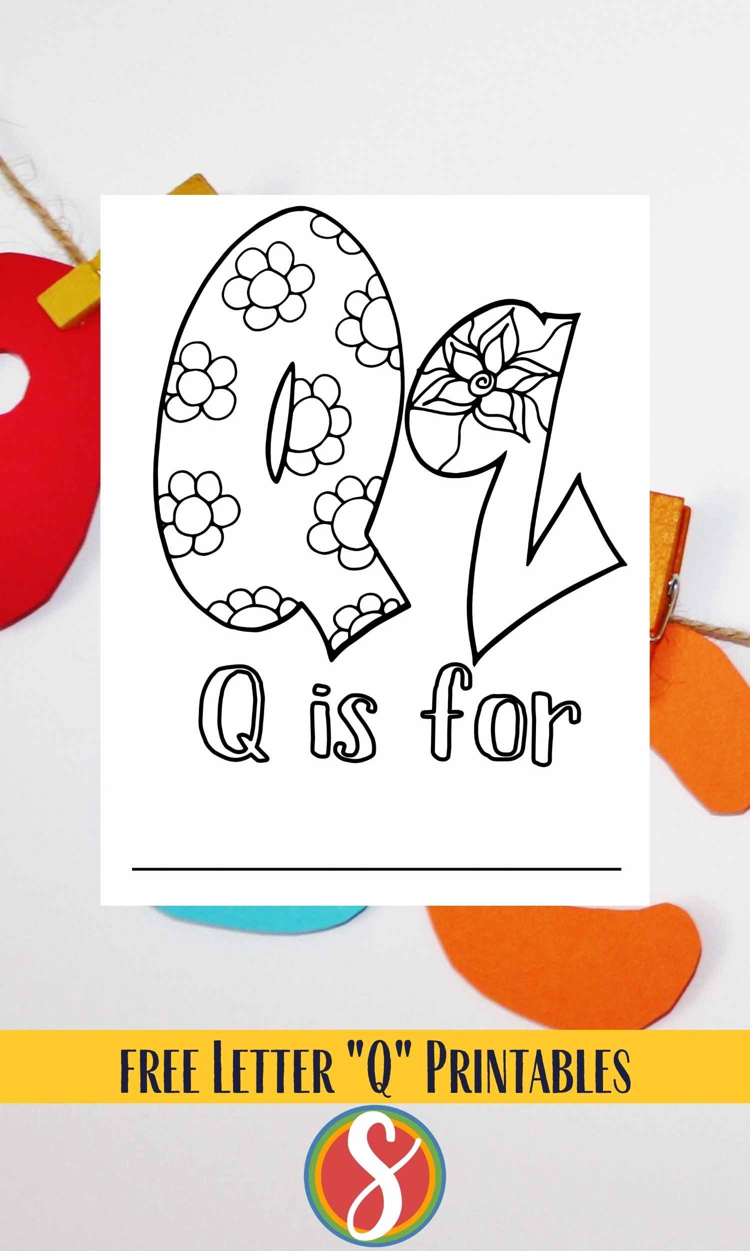 Free q coloring pages â stevie doodles