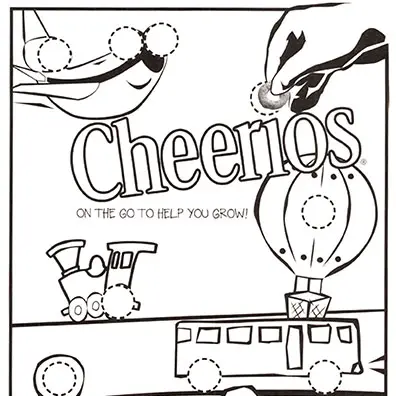 Cheerios coloring sheet wic audiences bell institute