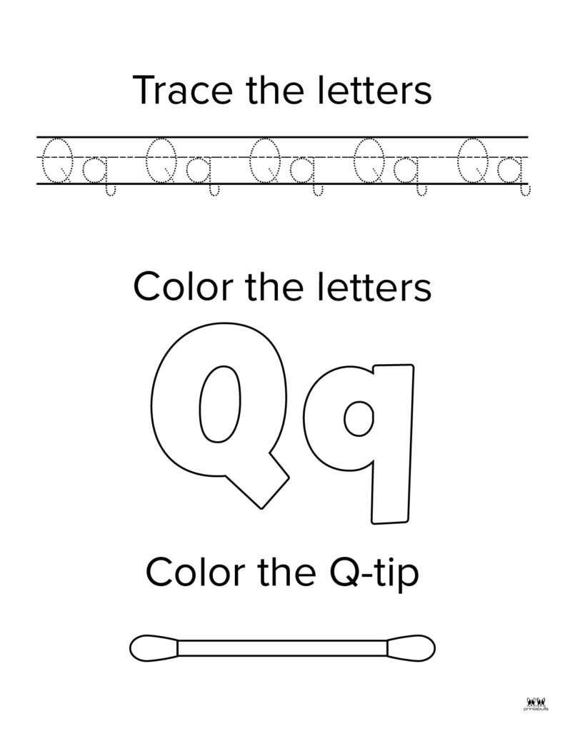 Letter q worksheets