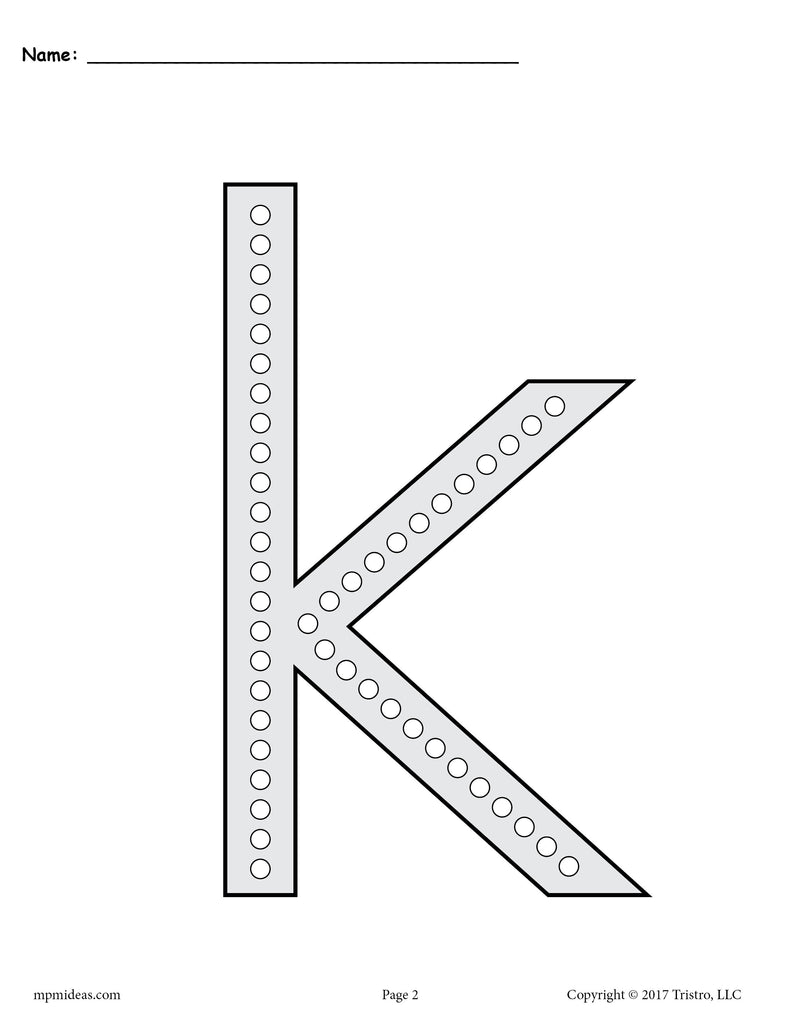 Letter k q