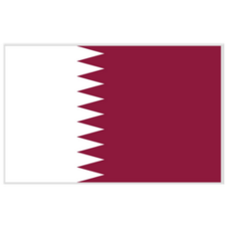 Flag of qatar color sticker