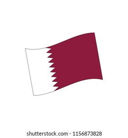 Qatar flag national flag qatar on stock vector royalty free