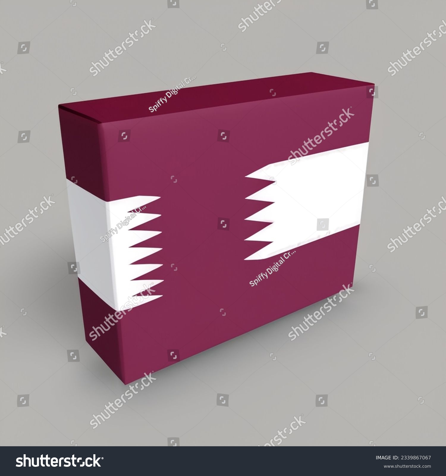 D rendering d illustration qatar national stock illustration