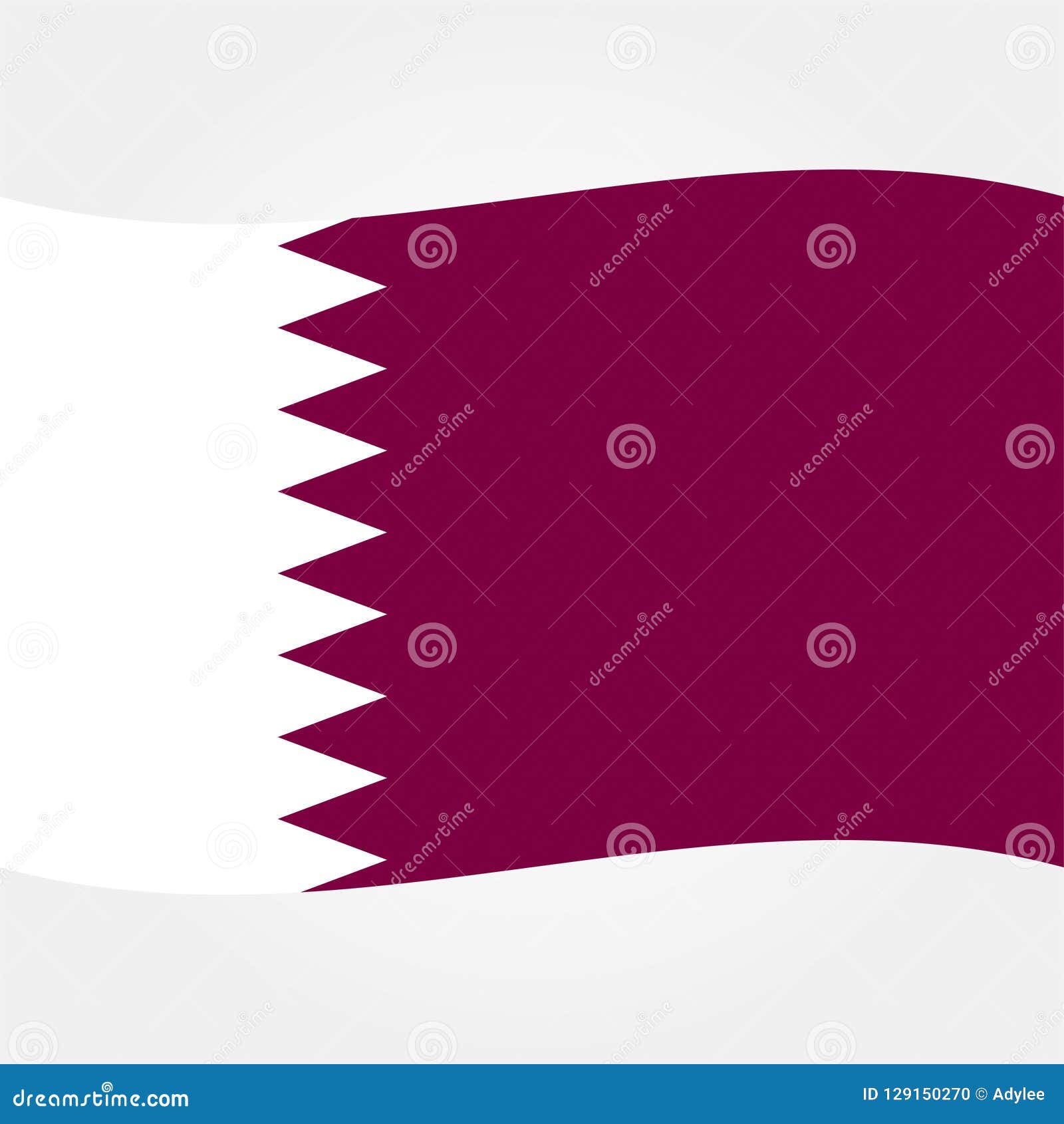 Stock vector qatar flag icon stock photo