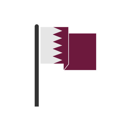 Flag qatar cliparts stock vector and royalty free flag qatar illustrations