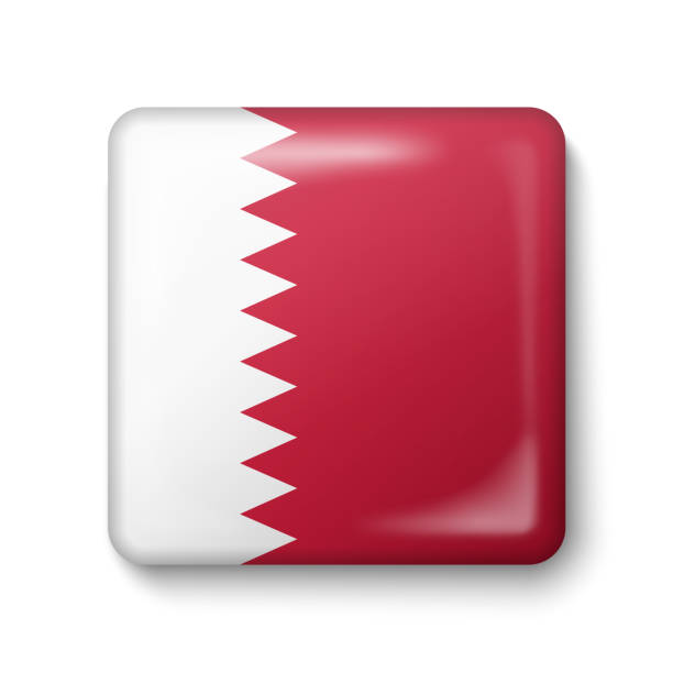 Cartoon of a qatar flag stock photos pictures royalty