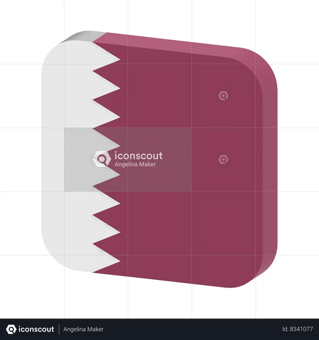 Qatar flag flag d icon download in png obj or blend format