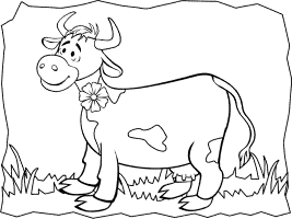 Co coloring pages and printable activities cattle