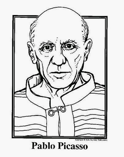 Pintores famosos pablo picasso para niãos cuadros para colorear caricaturas y fotos de picasso vãdeo