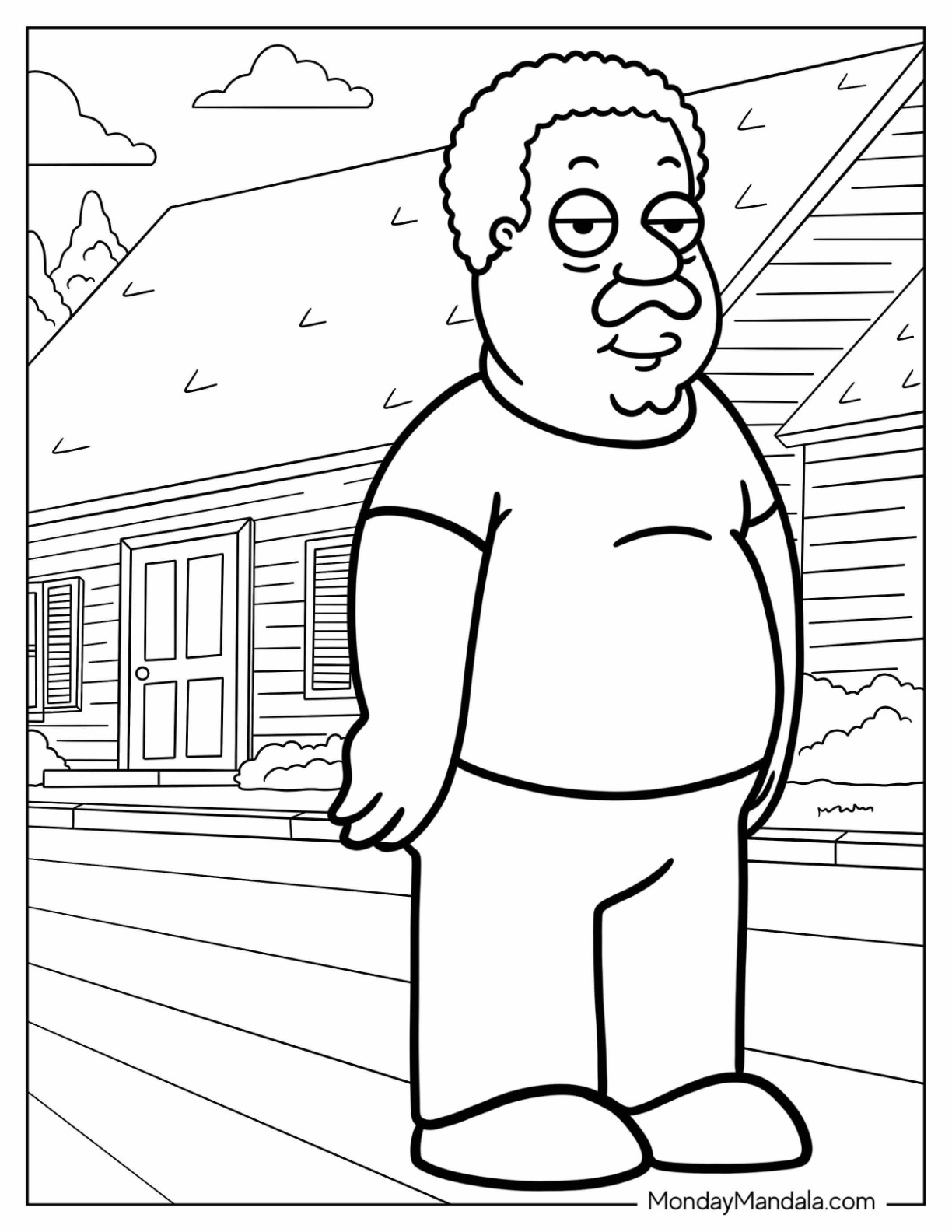 Family guy coloring pages free pdf printables