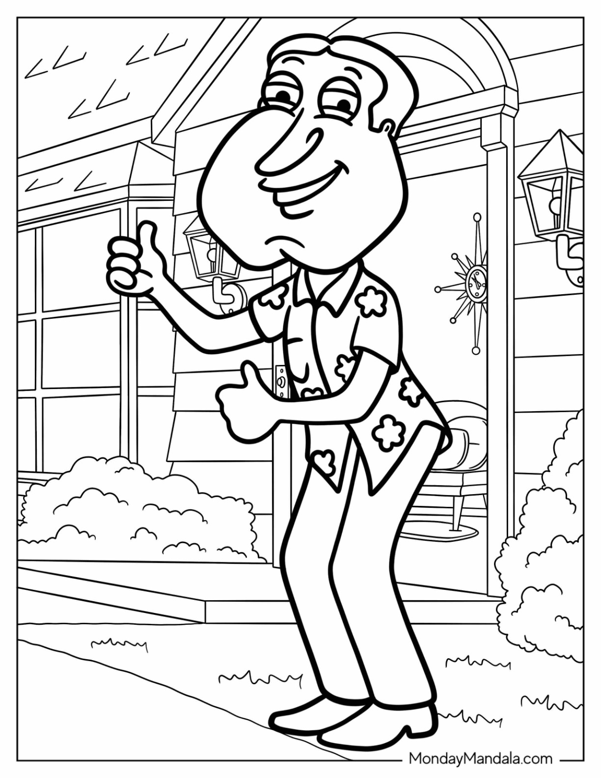 Family guy coloring pages free pdf printables