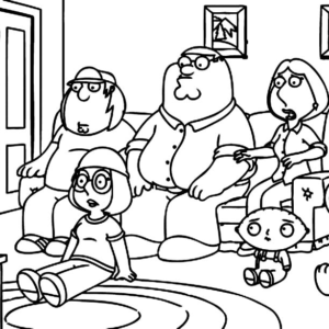 Family guy coloring pages printable for free download