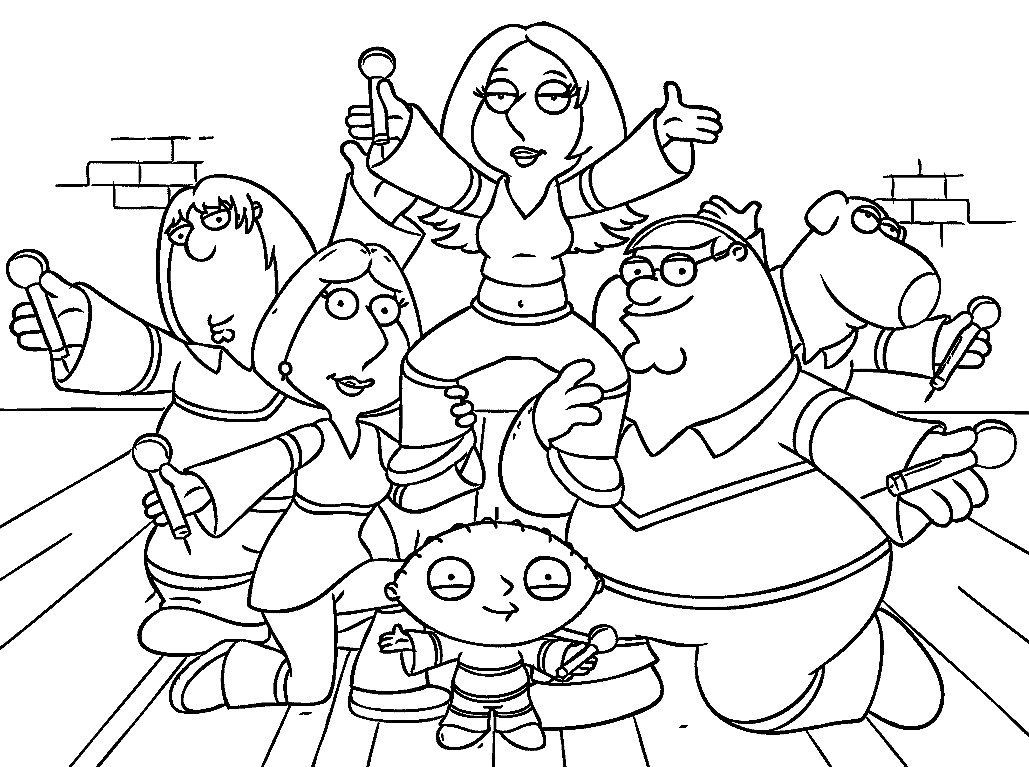 Family guy coloring pages