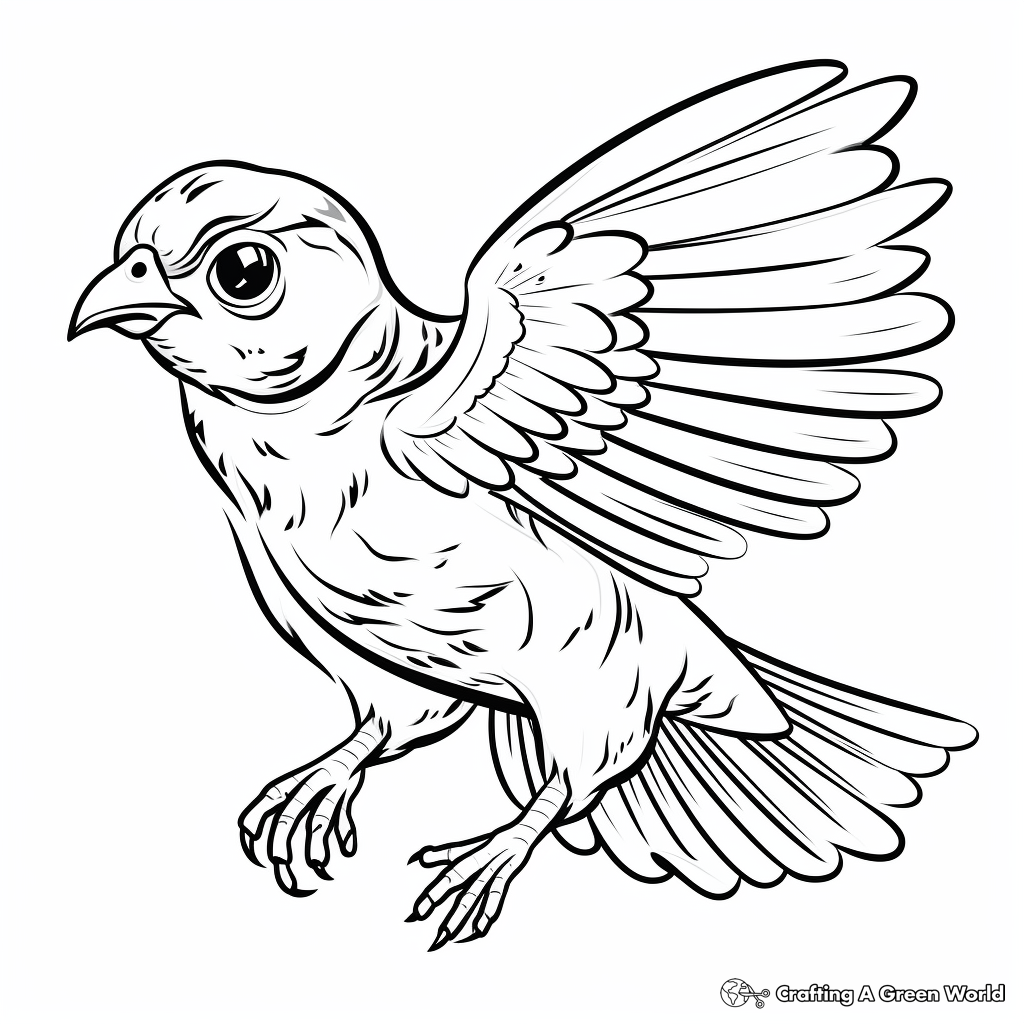 Quail coloring pages