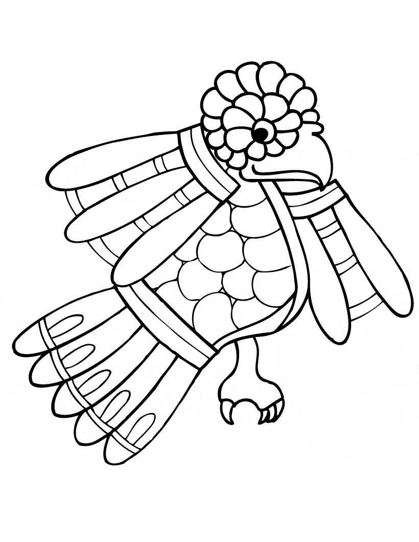 Quail coloring page