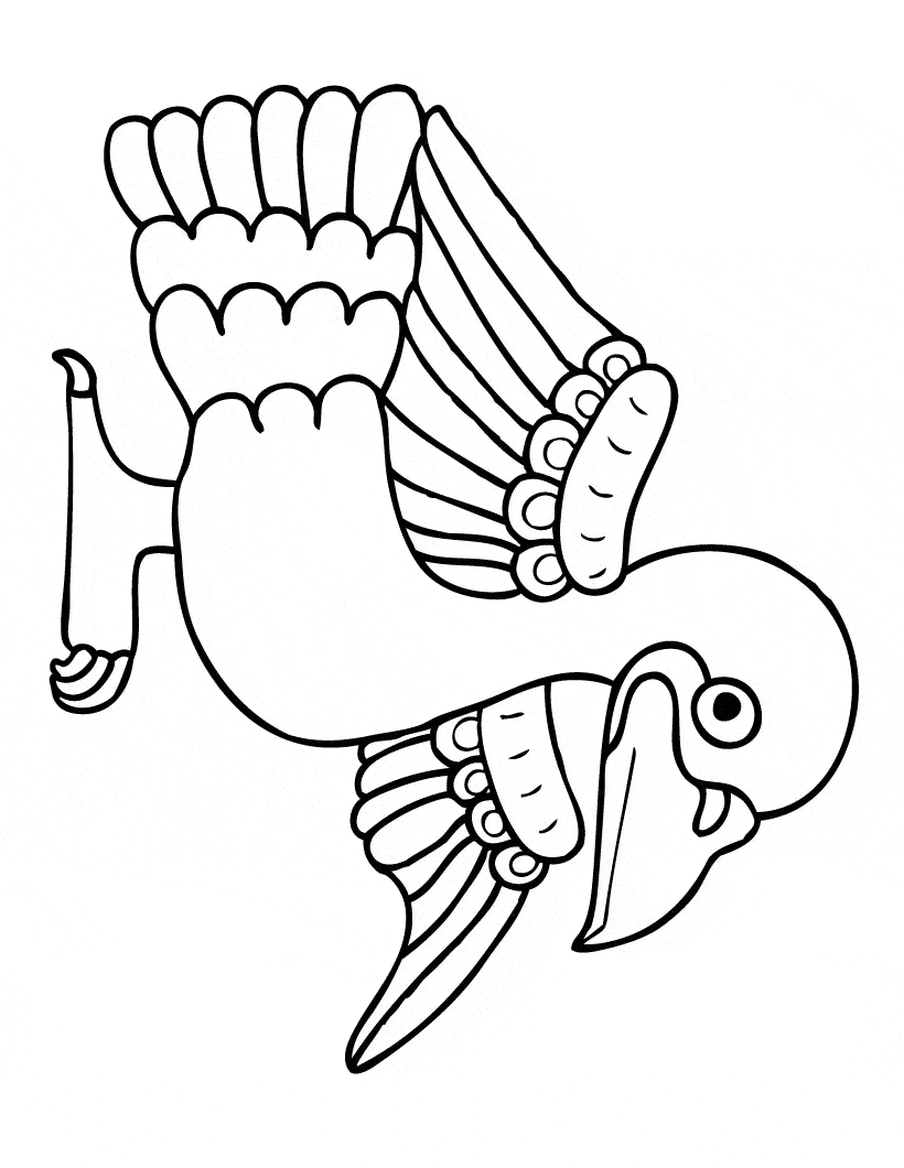 Quail coloring page