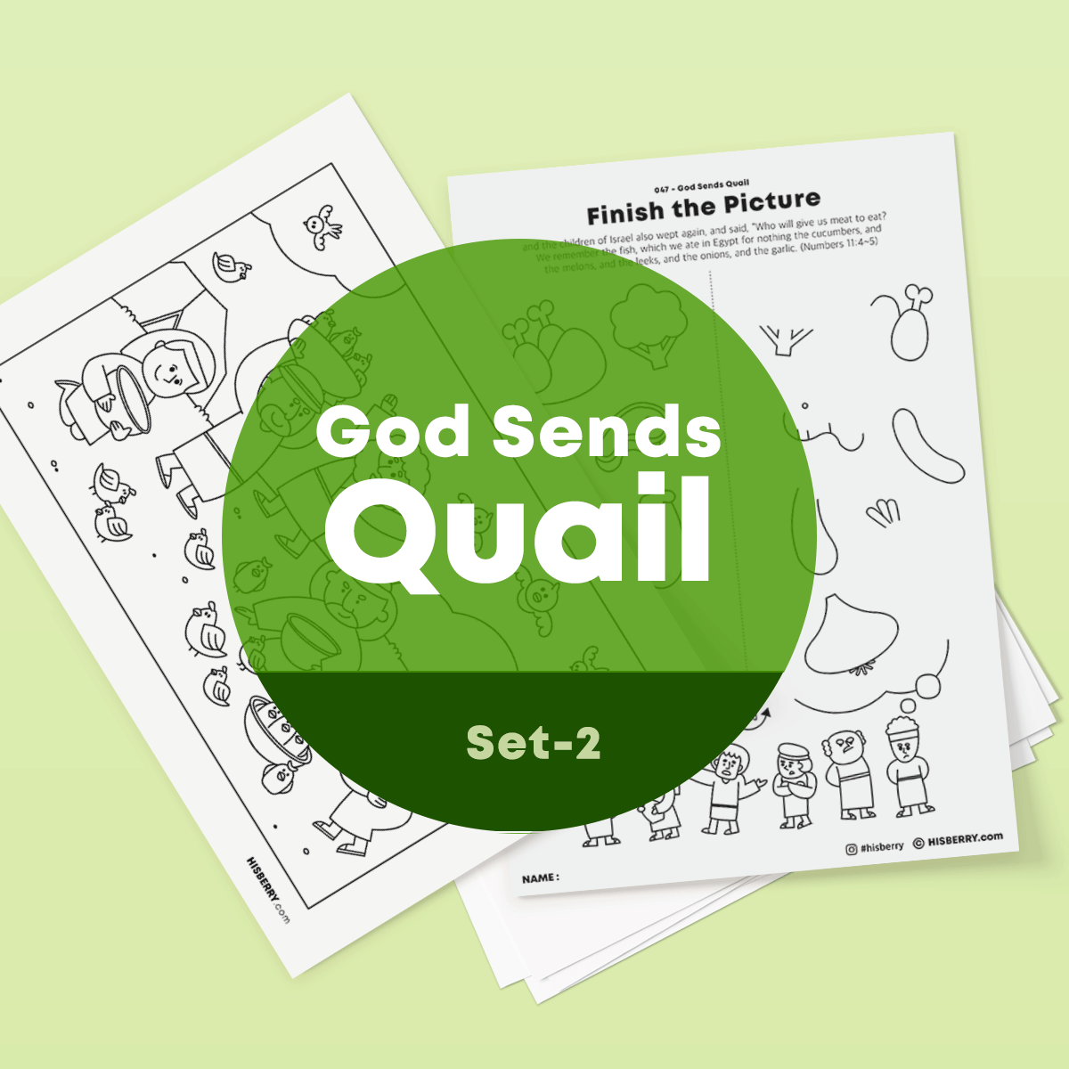 The lord sends quail