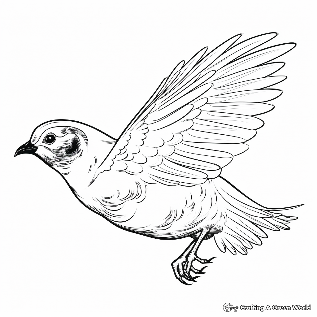 Quail coloring pages