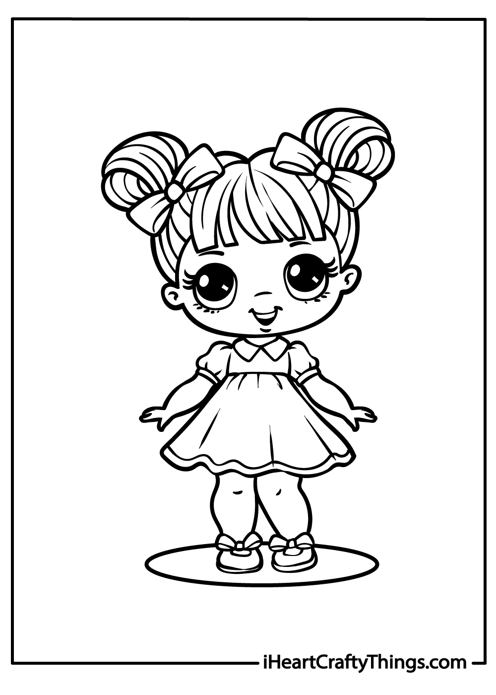 Dolls coloring pages free printables