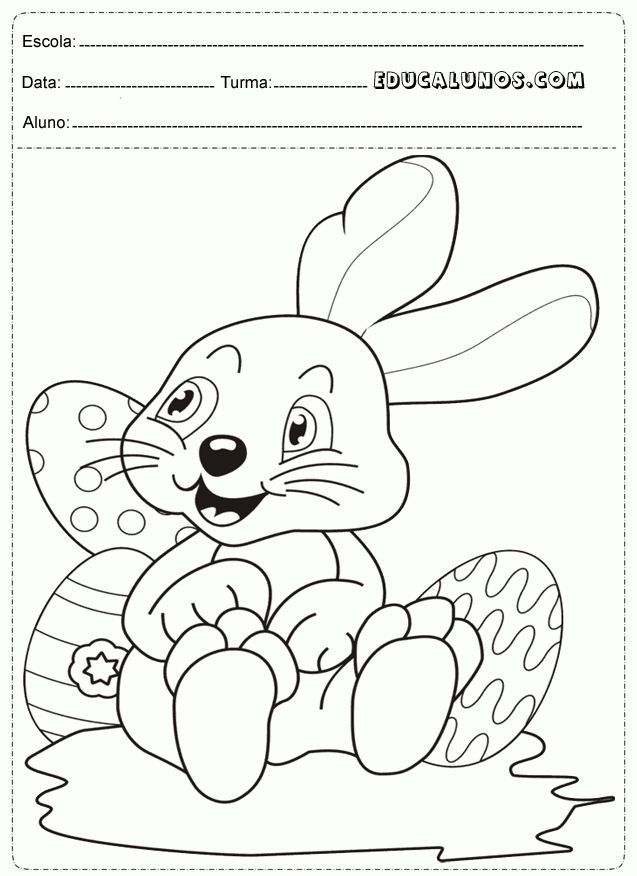 Atividades de colorir pãscoa coelho e ovo da pãscoa diversas sugestãµes de atividades e exercãciâ easter coloring pages easter coloring sheets easter colouring