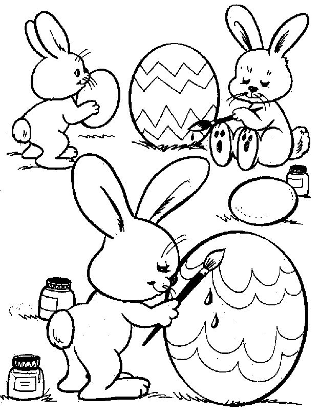 Imagens coelhos da pãscoa pintando ovos pintar easter coloring pages printable easter coloring book bunny coloring pages