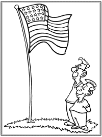 United states patriotic holidays coloring pages and color posters