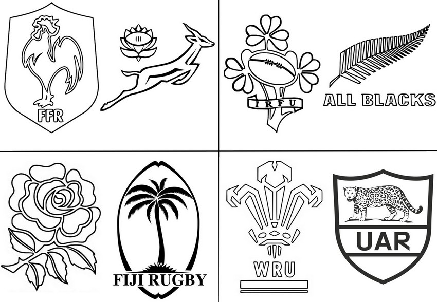 Coloring pages rugby world cup