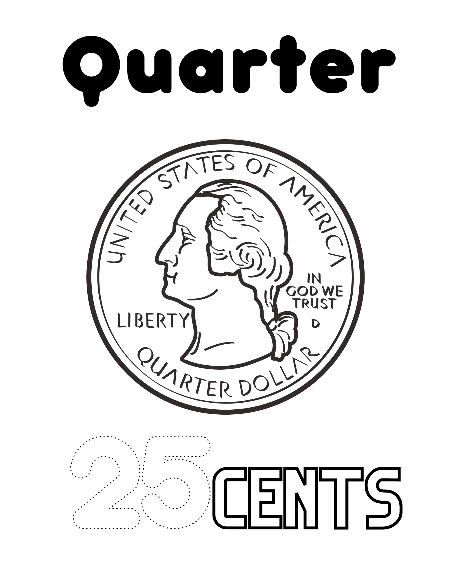 Quarter coloring sheet â the wealthy toolbox