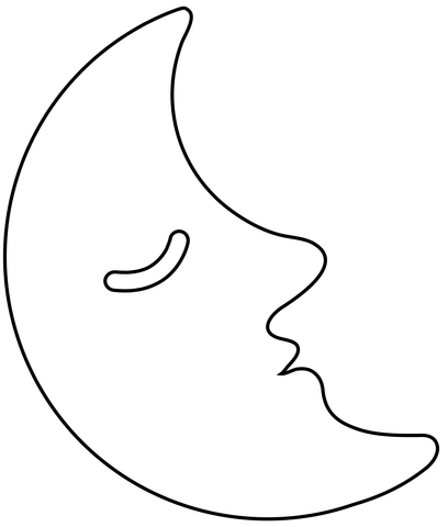 Last quarter moon face emoji coloring page free printable coloring pages