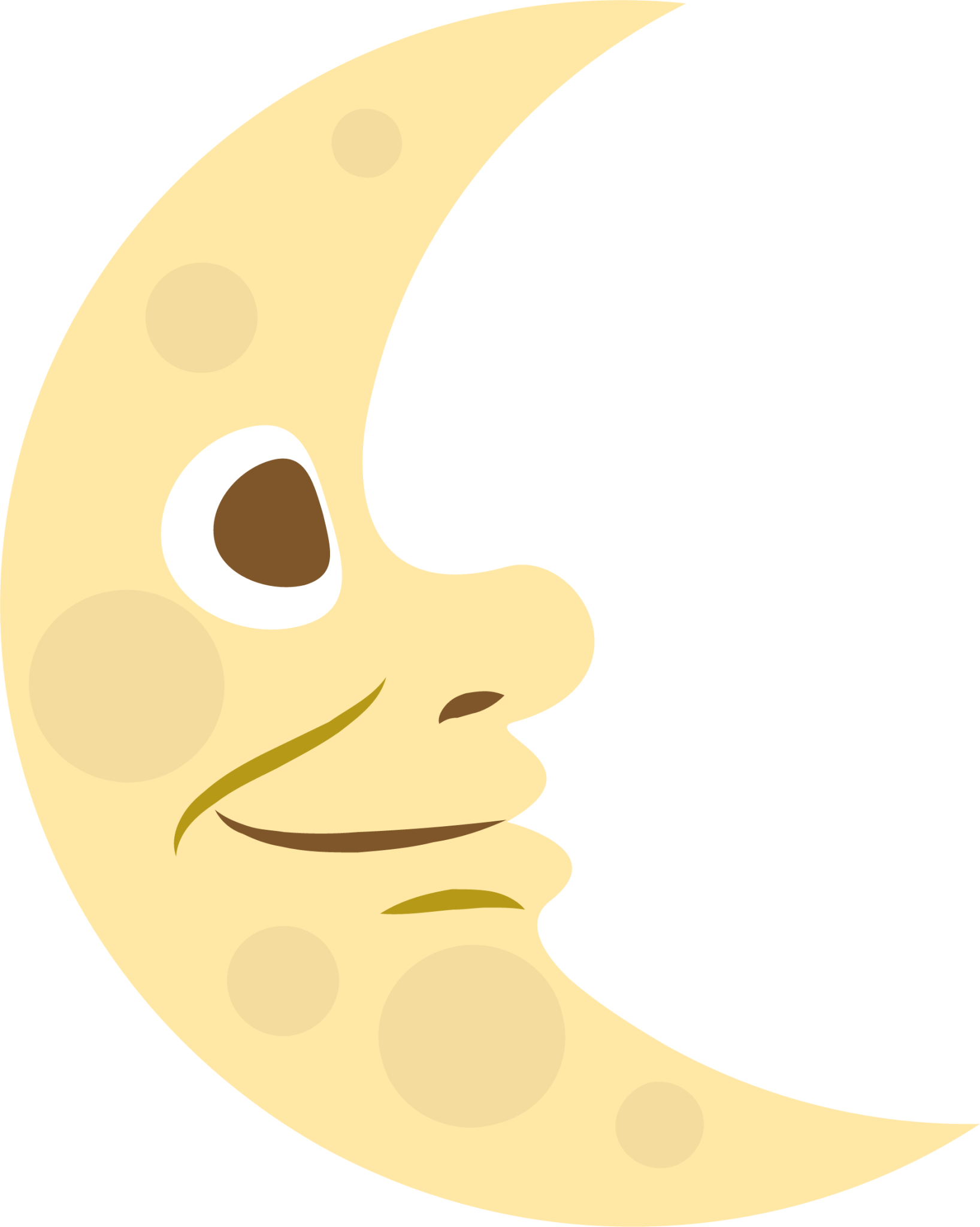 Last quarter moon with face emoji