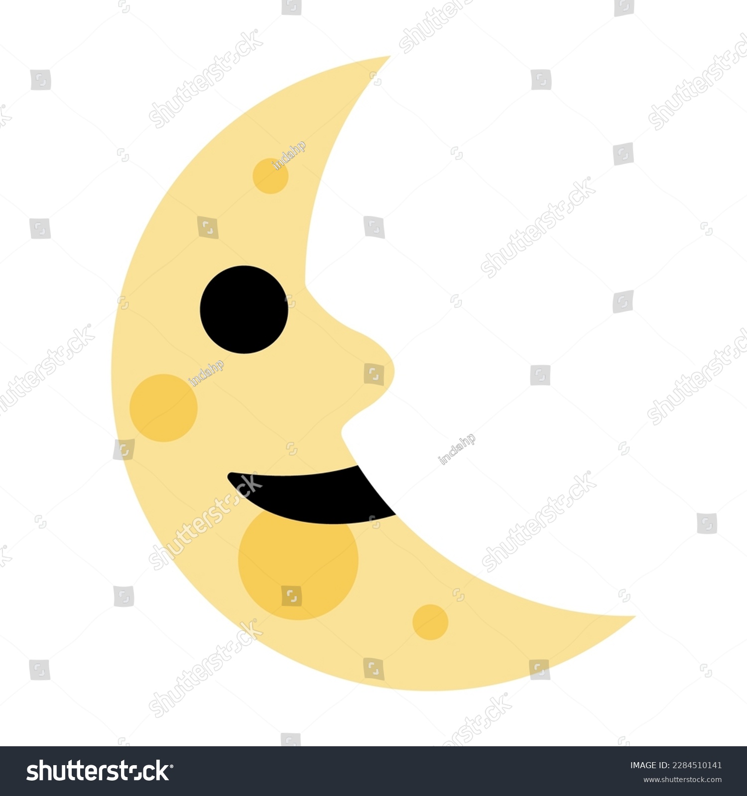 Last quarter moon face images stock photos d objects vectors