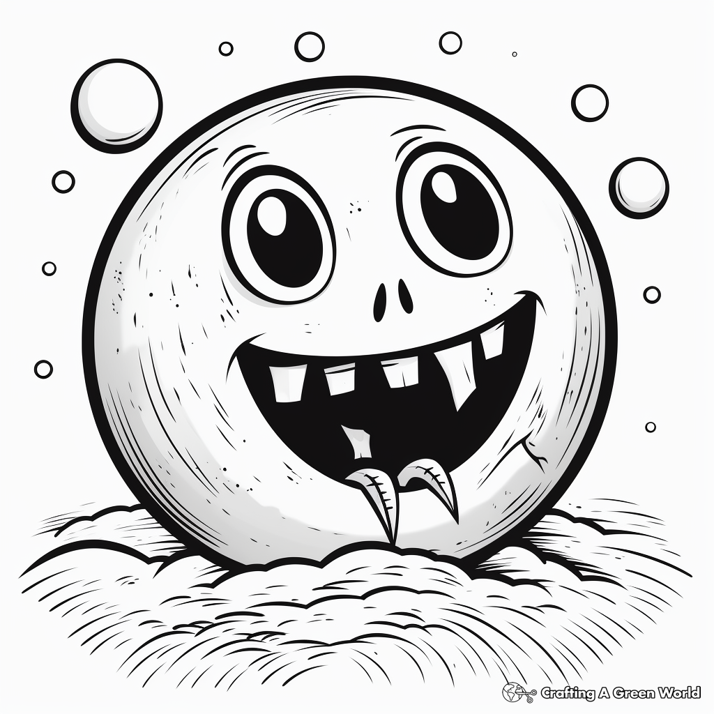 Full moon coloring pages