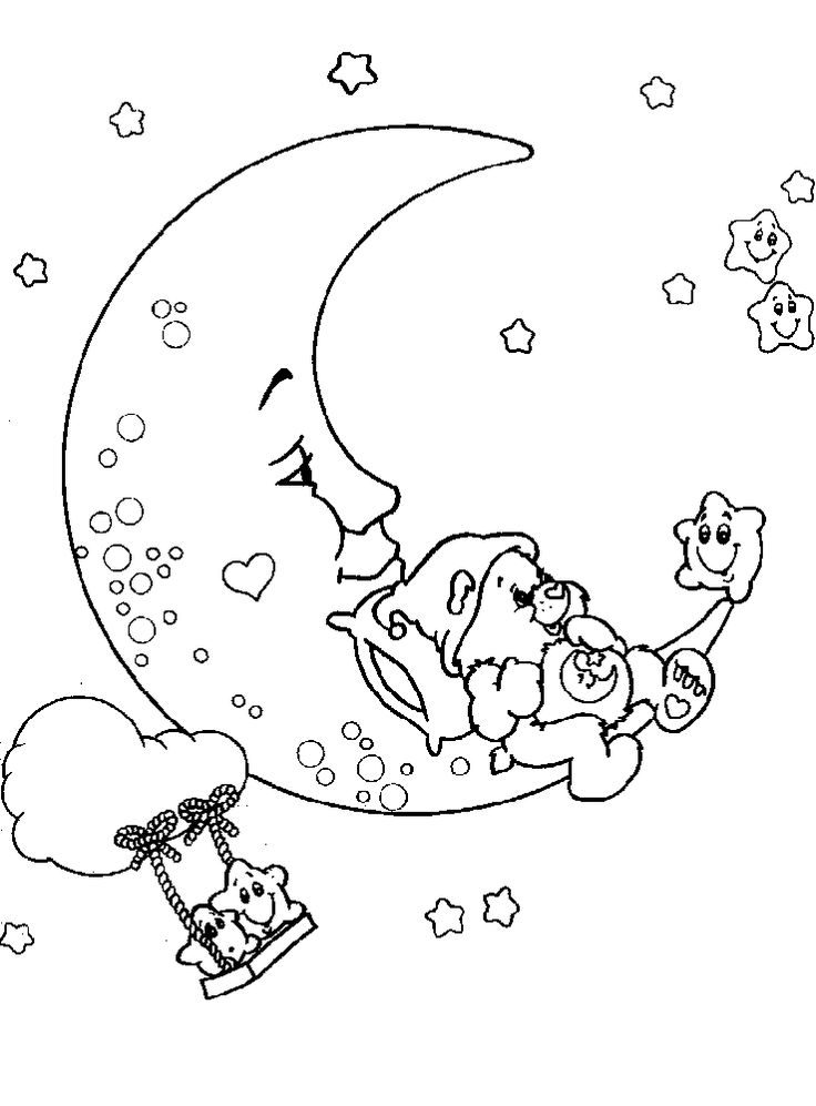 Moon coloring pages bear coloring pages coloring pages