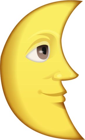 Last quarter moon with face emoji emoji emoji images cool emoji