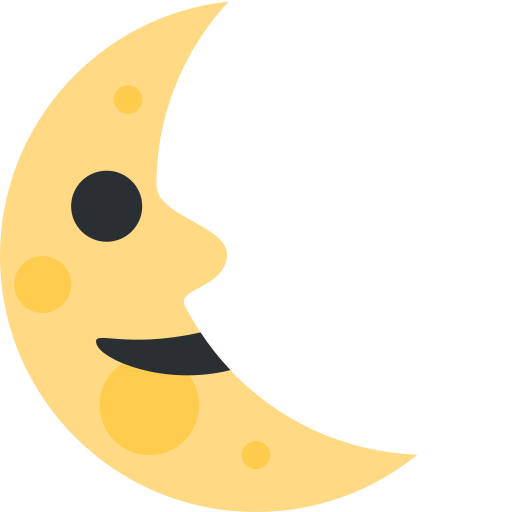 Ð last quarter moon face emoji